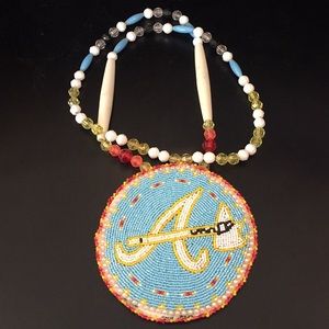 Beaded Native American Medallion Necklace